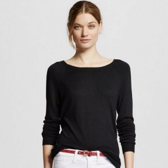 Mossimo Supply Co. Sweaters - V-neck Light SWEATER Black Mossimo